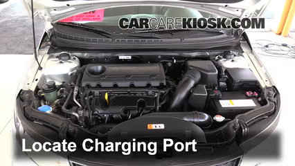 2013 Kia Forte Koup SX 2.4L 4 Cyl. Air Conditioner Recharge Freon